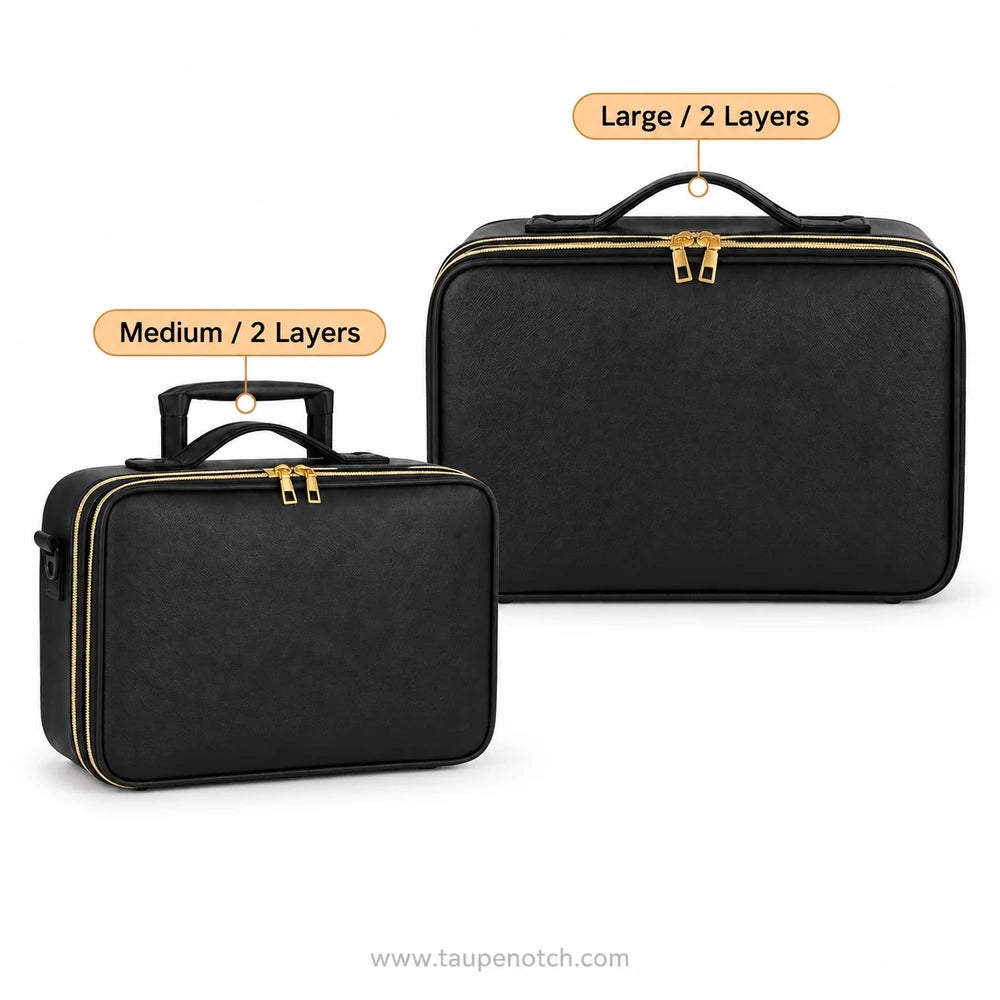 Two makeup carrying bag that look like suitcase