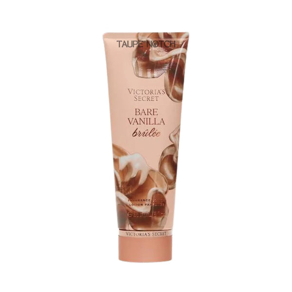 Bare Vanilla Brûlée body lotion tube, 236 ml, beige-pink squeeze bottle