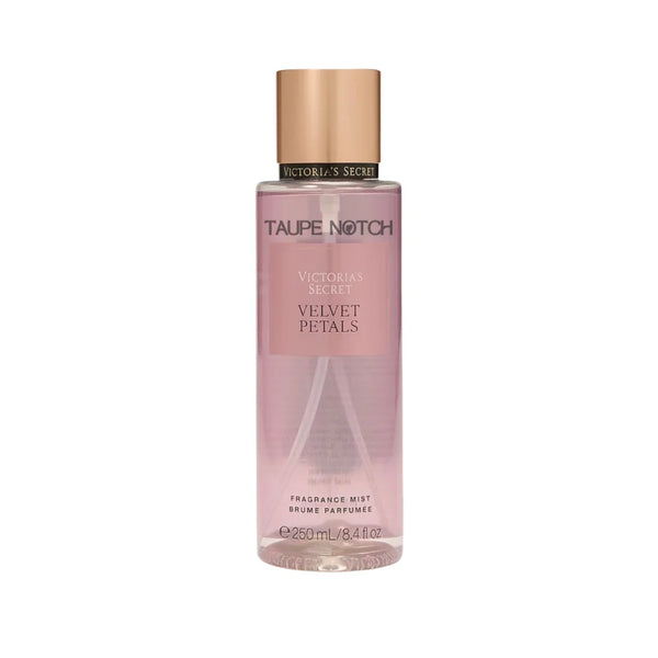 Velvet Petals fragrance mist bottle, 250 ml, rose-pink with gold cap