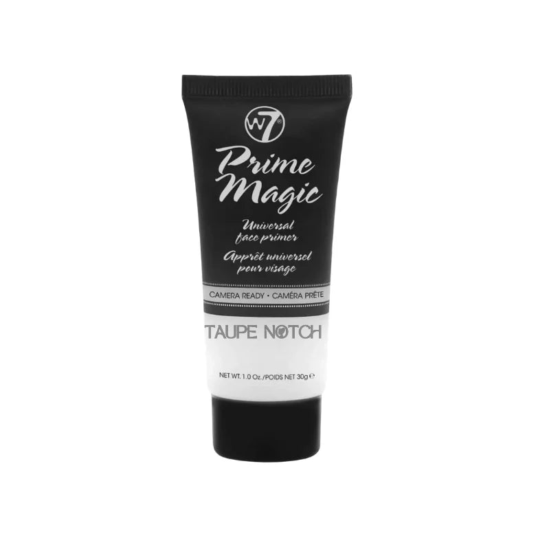 W7 Prime Magic universal face primer tube, black with white lettering