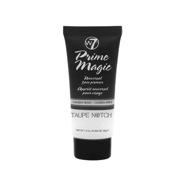 W7 Prime Magic universal face primer tube, black with white lettering