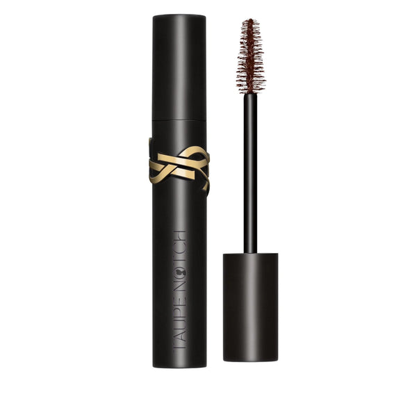 YSL Lash Clash mascara with brown bristle wand and gold ribbon detail