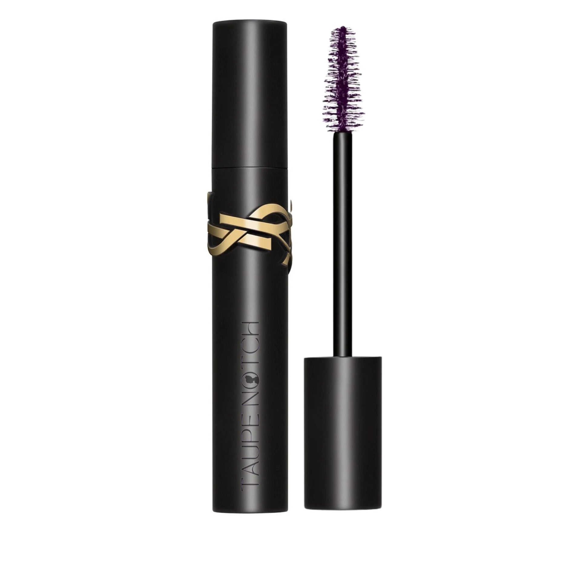 YSL Lash Clash mascara with purple bristle wand and gold ribbon detail
