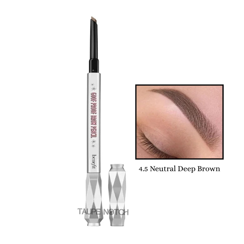 Benefit Goof Proof Brow Pencil in 4.5 Neutral Deep Brown shade