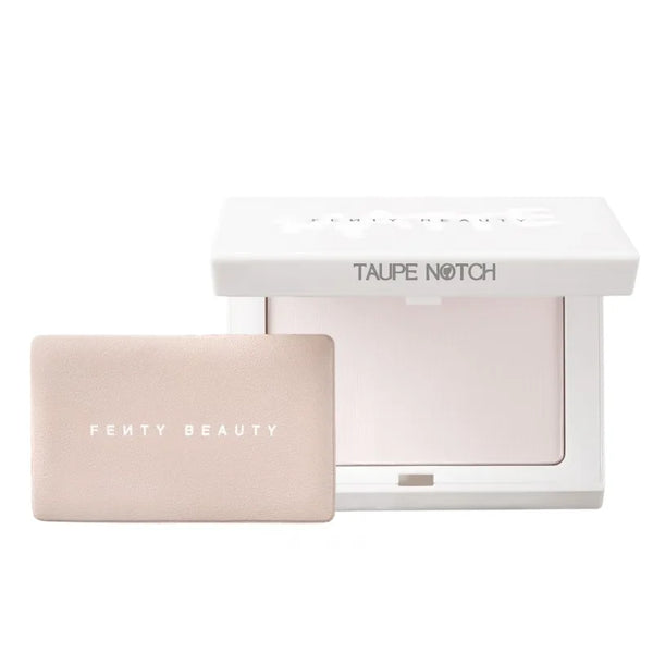 Fenty Beauty setting powder compact with beige pad insert, Taupe Notch